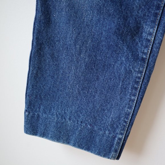 Vintage L.L. Bean High Waisted Wide Leg Blue Jeans - Picture 6 of 16